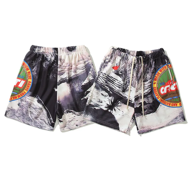 2023 Kanye West high street summer new beach casual sports shorts five-point pants for men and women