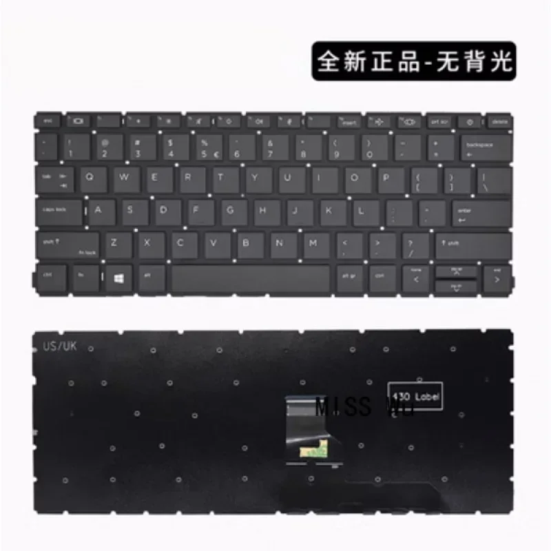 New Genuine Laptop Rreplacement Keyboard Compatible for HP PROBOOK 430 435 435R G8 ZHAN66 PRO 13 G4 G5