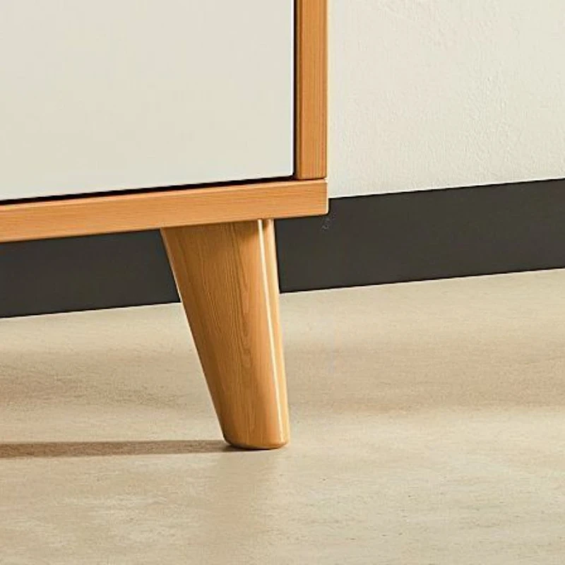 Скандинавский деревянный шкаф для гостиной высокий туалетный столик боковой