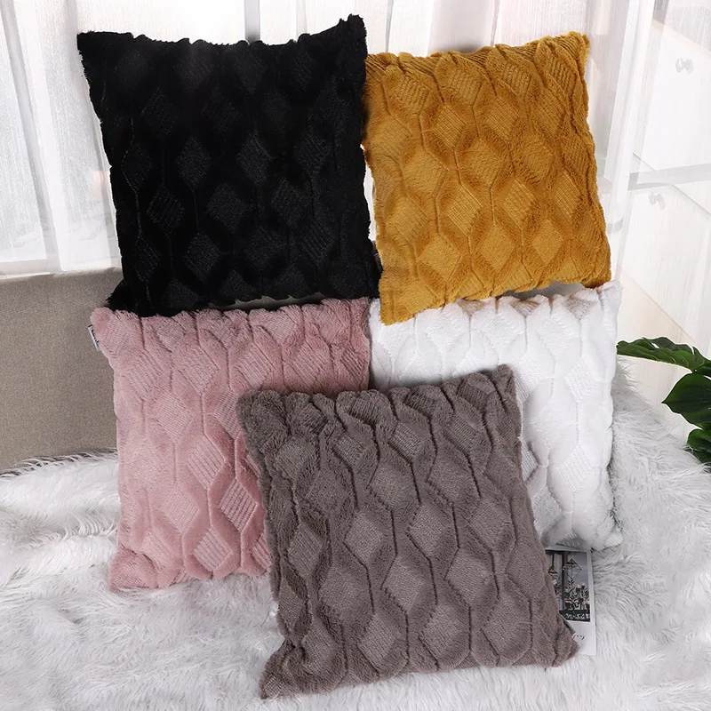 

Plush Fur Decorative Pillow Cover Decoration Nordic Pillowcase Throw Cushion Covers For Home