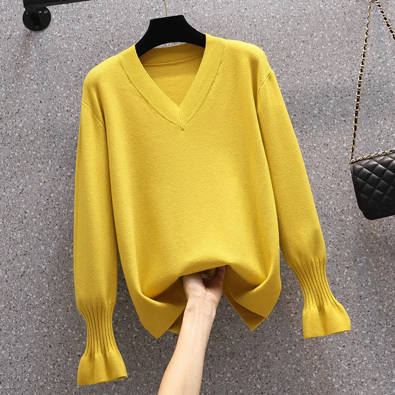 

Autumn 2022 New Pregnant Women's Vintage V-Neck Knitwear Top Sweater GRAY22