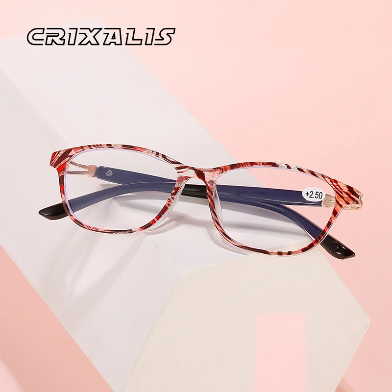 

CRIXALIS Fashion Reading Glasses Women Blue Light Glasses Female Presbyopia Eyeglasses Ladies Hyperopia Eyewear +1.5 2.0 2.5 3.0