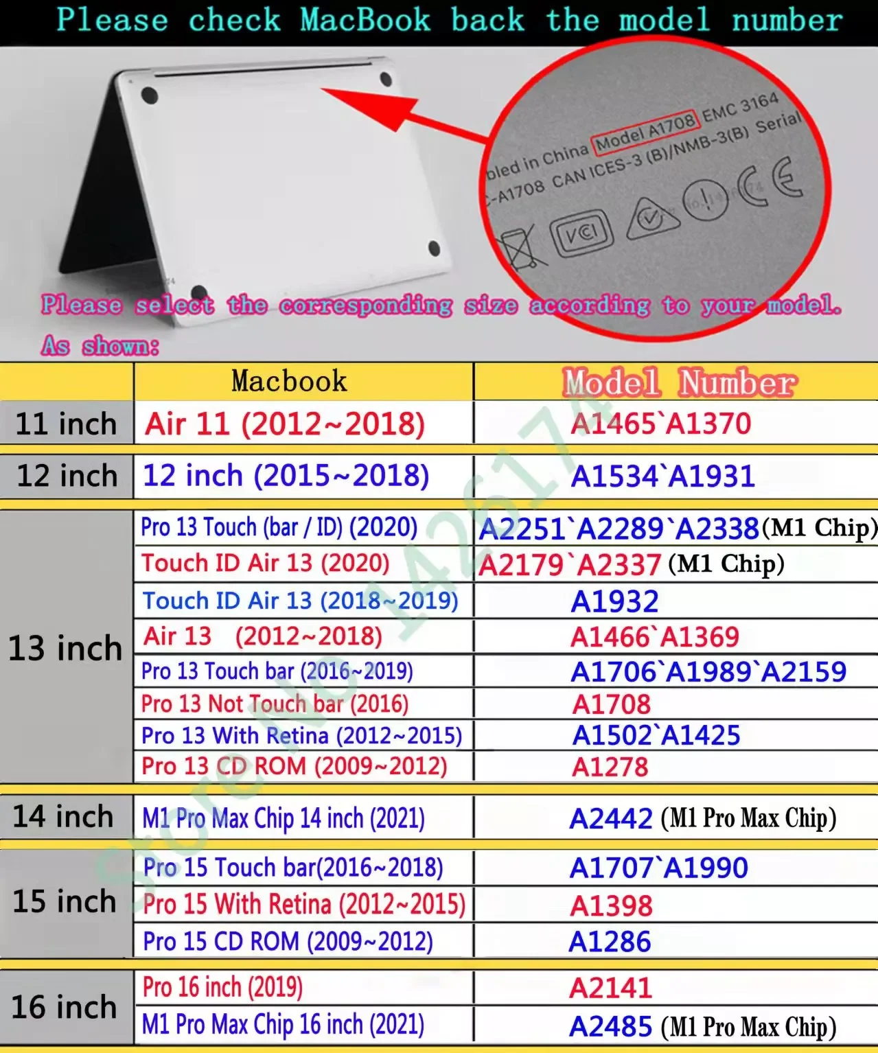 

2023 2021 New Laptop Case For Macbook M1 Air Pro/Max 16 14 13 inch Chip A2442A2485A2179A2337A2338A2289 Touch bar/ID 11 12 15inch