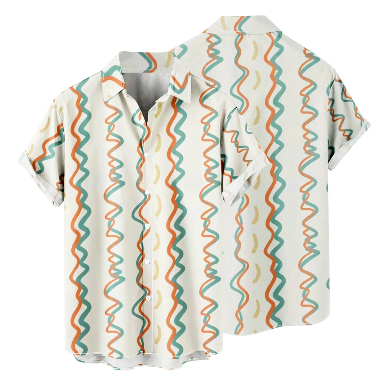 

Button up Shirt Men Men Hawaiian Casual Summer Shirts Short Sleeve Printed Fit Beach Button Button up Shirt Men Collar Leotard