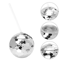 glitter ball party cup ball cup spherical decorative cup disco ball cup cocktail glass bar decoration wine glass home decoration