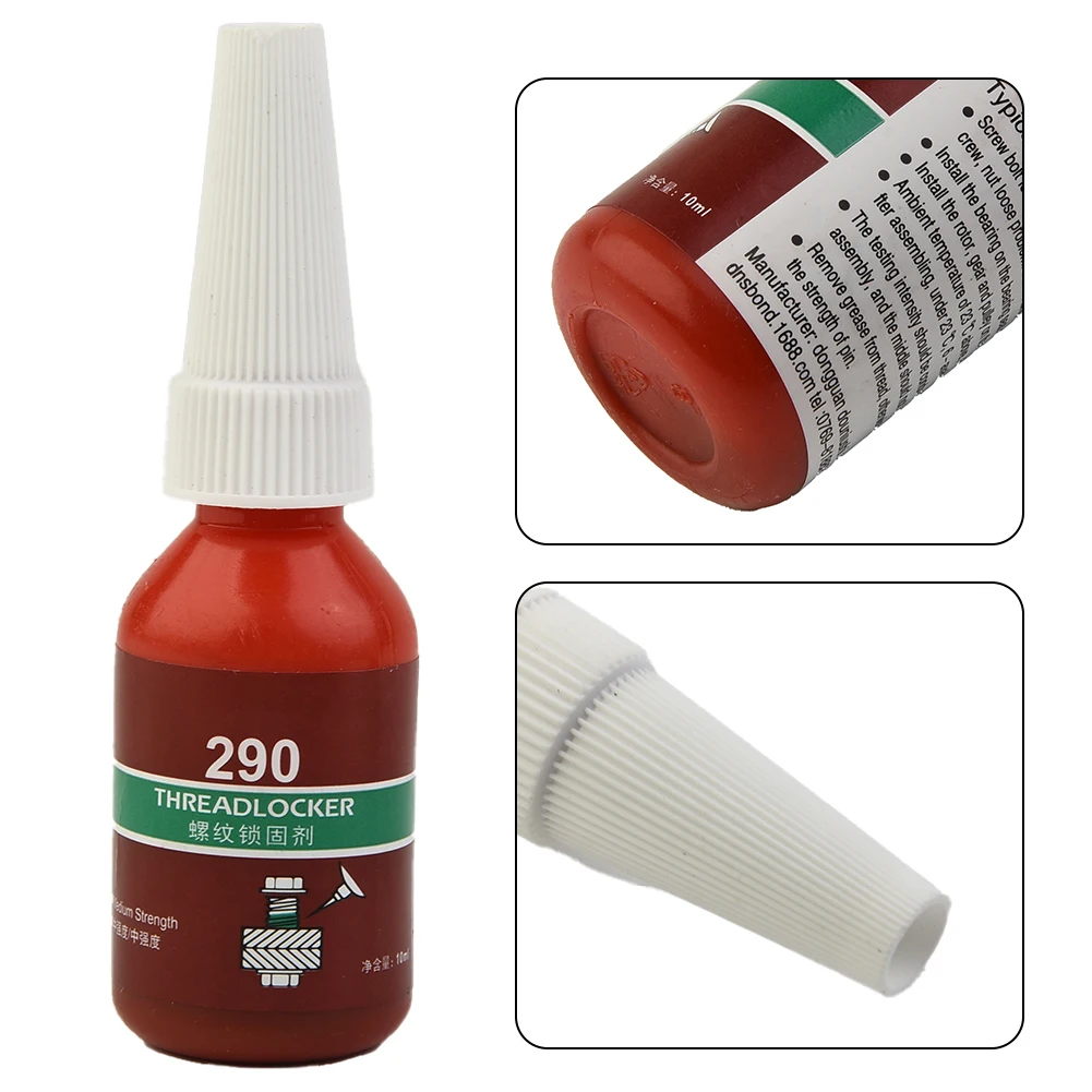 

290 Locking Adhesive Medium And High Strength Threadlocker Green Threadlocker Adhesive Anti Loosening Home Diy Repair Tool 10ml