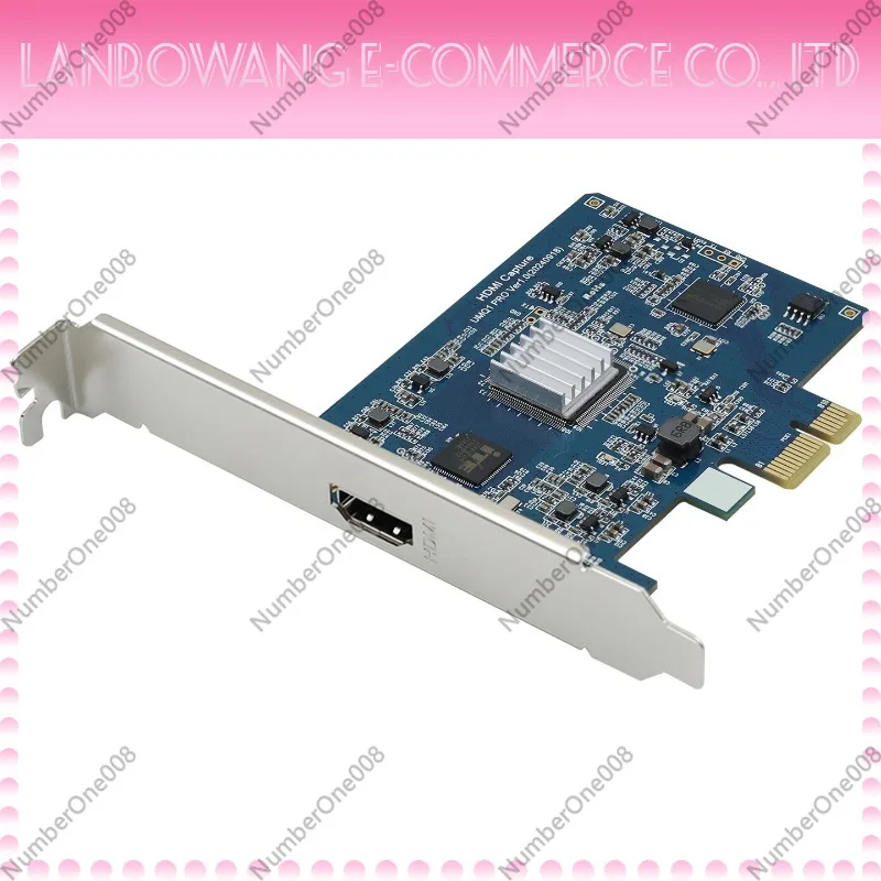 Фото Карта видеозахвата PCIe HDMI 4K60, Plug and Play, для внутренней медицинской визуализации, конференций, прямой трансляции и записи №1