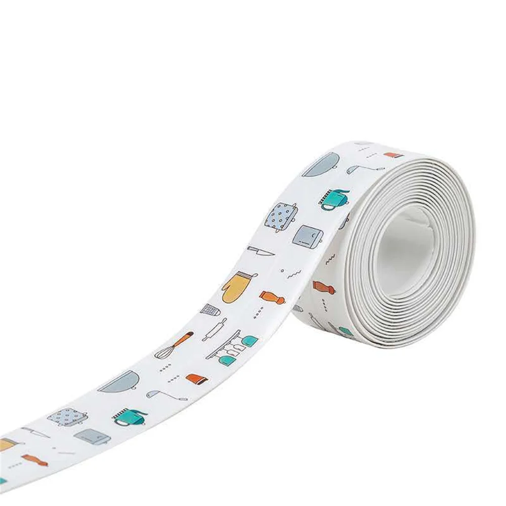 

Can Be Cut Gap Seal Strip Self Adhesive Kitchen And Bathroom Beauty Seam Paste Waterproof Anti-mold Paste Multipurpose Tape