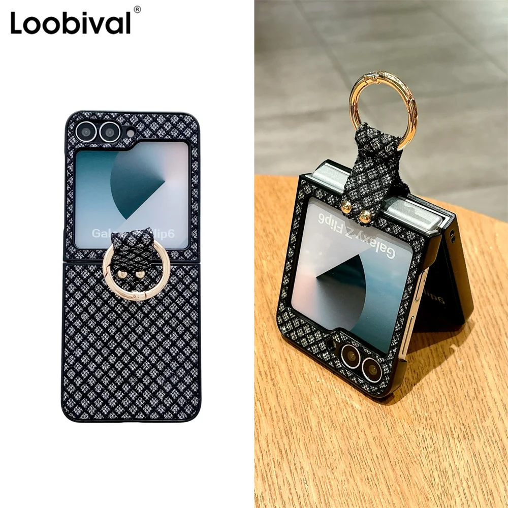 Чехол для телефона с блестящим бриллиантовым узором и кольцом-кронштейном Samsung