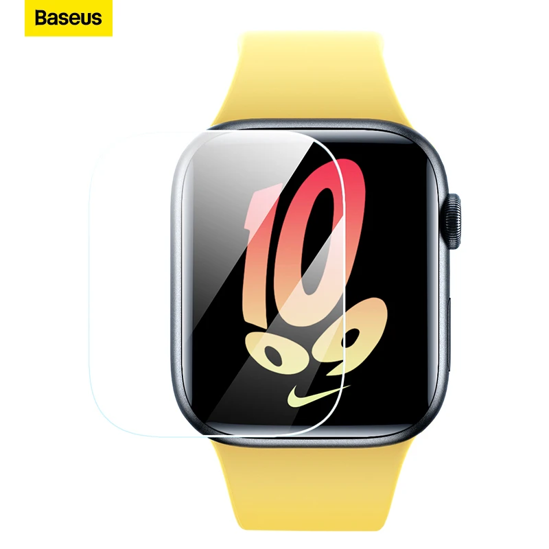 Фото Baseus 2 шт. нано-защитная пленка для Apple Watch 10 8 7 6 SE SE2 5 4 Мягкая гидрогелевая защитная пленка 40/41/44/45 мм с полным покрытием №1