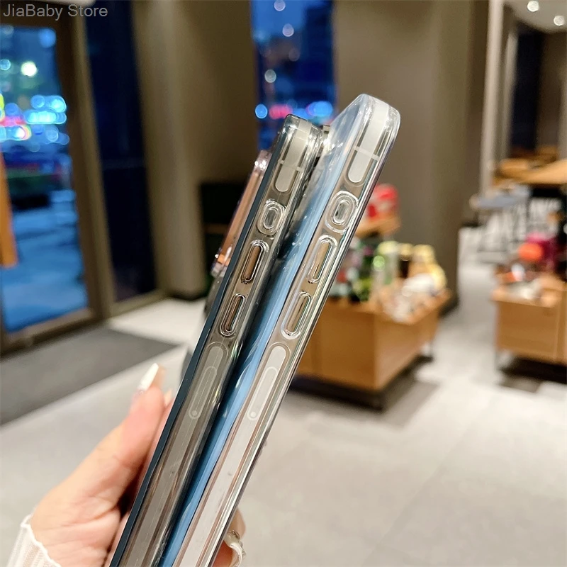 Противоударный мягкий чехол для iPhone 11 12 13 14 15 16 Plus Pro Max