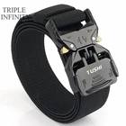 Ремень мужской тактический, эластичный пояс с быстроразъемной металлической пряжкой, в стиле милитари, уличный спортивный длинный, подарок для мужчин