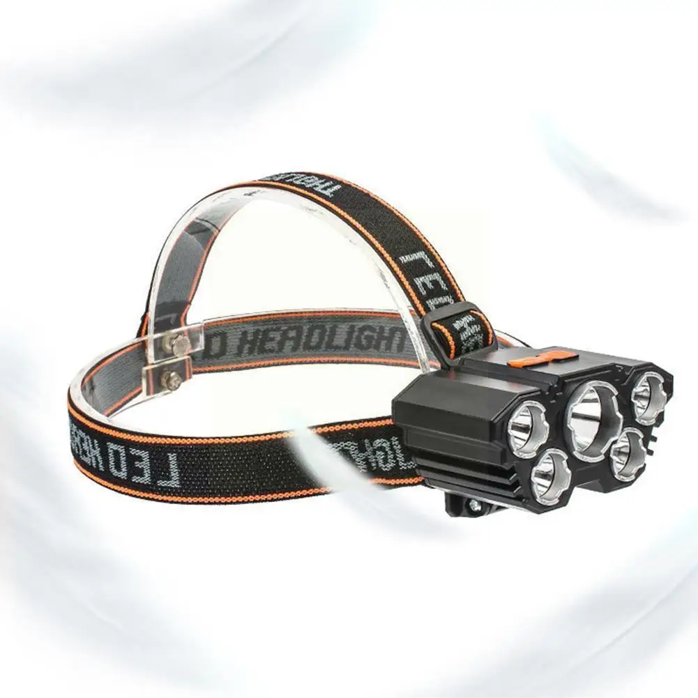 

Налобный фонарь O5U0, 5 светодиодный одов, 18650 л