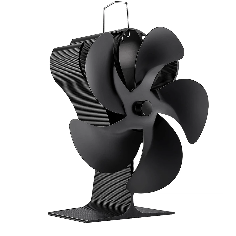 

Wood Stove Fan, Fireplace Fan for Wood Burning Stove, Heat Powered Fan, Wood Stove Accessories, (Include Thermometer)