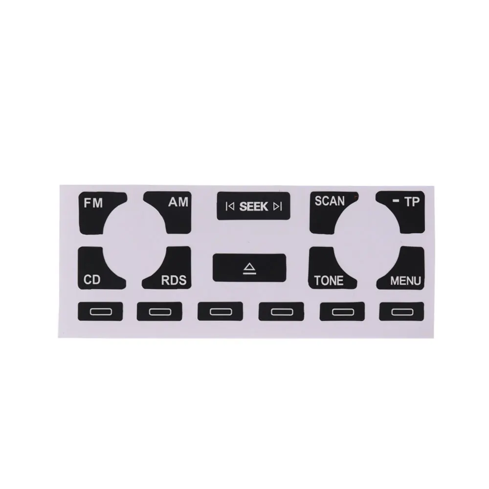 

Автомобильная магнитола стерео изношенная пилинговая Кнопка Ремонт Наклейка для салона автомобиля фиксация кнопки наклейка для Audi A4 B6, B7/ A6/ A2 и A3 8L/P
