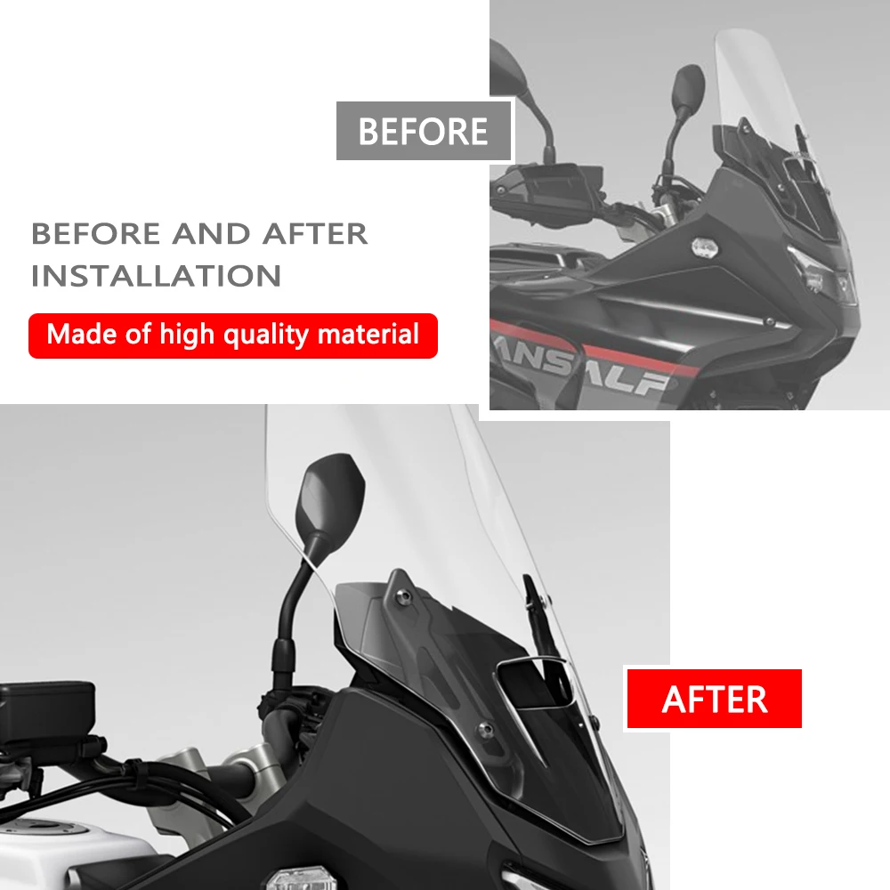 Фото Ветровое стекло-дефлектор для мотоцикла Honda Transalp XL750 2025-2026 №4