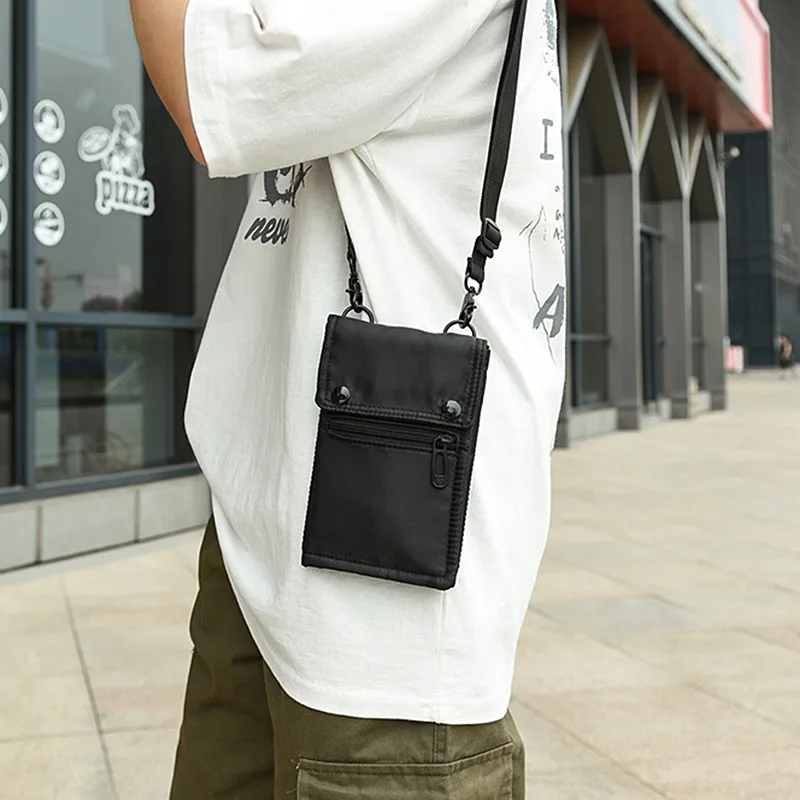 

Men Mini Crossbody Bag Phone Pouch Small One Shoulder Mobile Phone Bag Male ID Credit Card Case Boy Gift Money Pocket