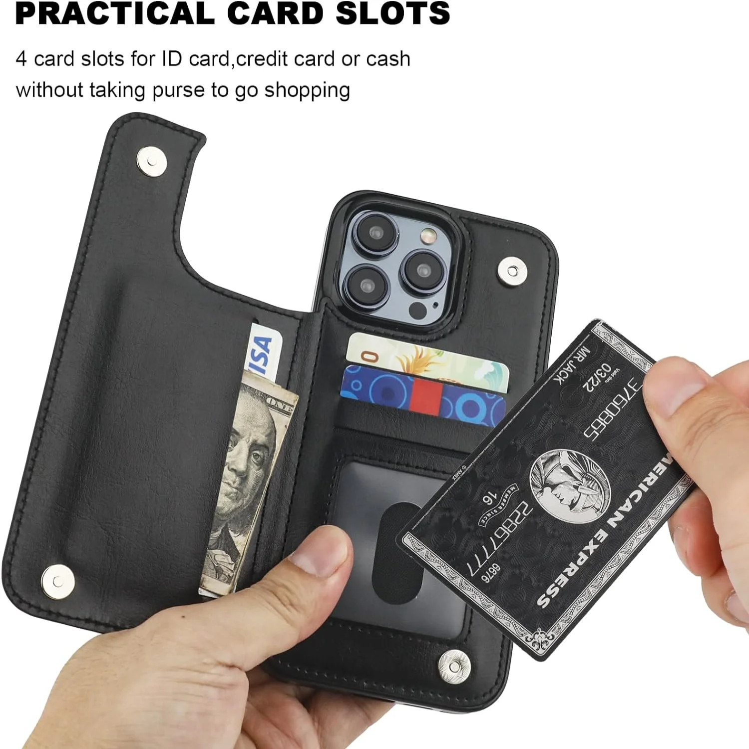 Совместим с чехлом-кошельком 15 Max держателем для карт чехлом отделениями из