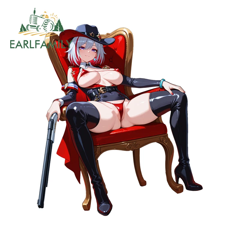 

EARLFAMILY Makima автомобильные наклейки Kawaii водонепроницаемые наклейки JDM подходят для мотоцикла окклюзия царапины скейтборд декор для багажа