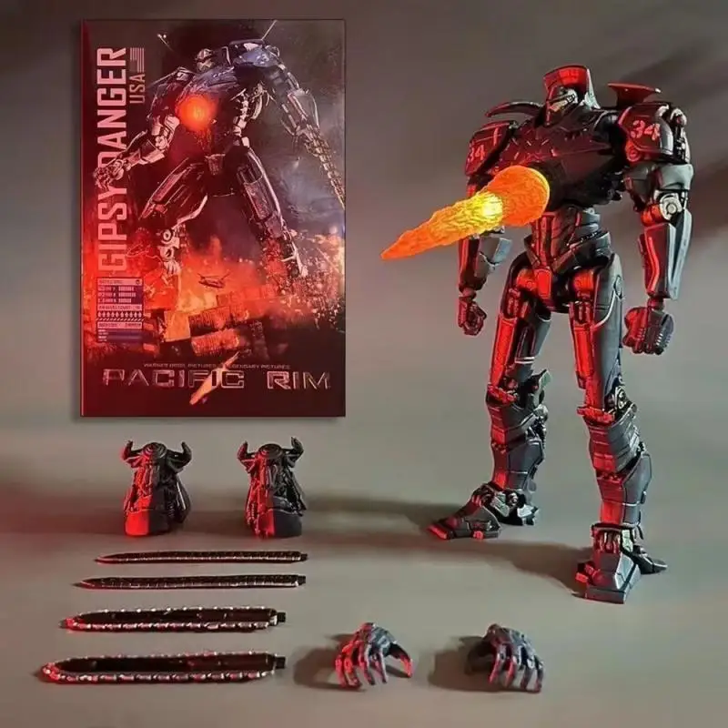 

Pacific Rim Mecha Monster Movie Thunderstruck Revenge Of The Rangers Edition Lightable Boxed Garagekit Gift Anime Figure Doll