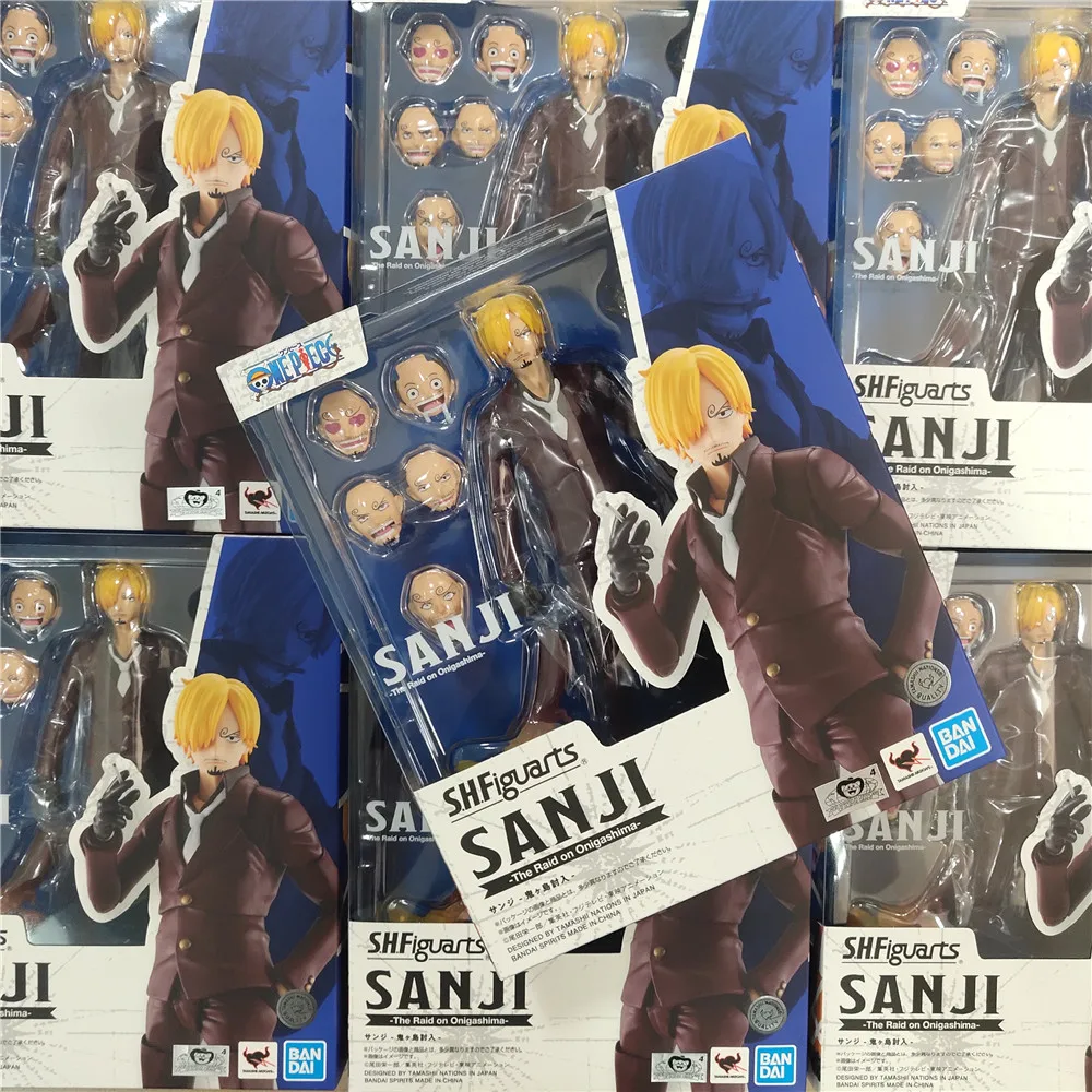 

Original One Piece S.H.Figuarts Sanji LUFFY Anime The Raid on Onigashima Toys for Children PVC Action Figure Collector