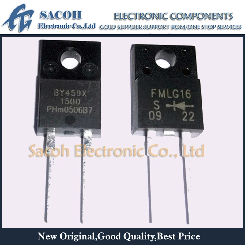 

10Pcs BY459-1500S or BY459-1500 or BY459X-1500S or BY459F-1500S TO-220 12A 1500V Fast Recovery Diode