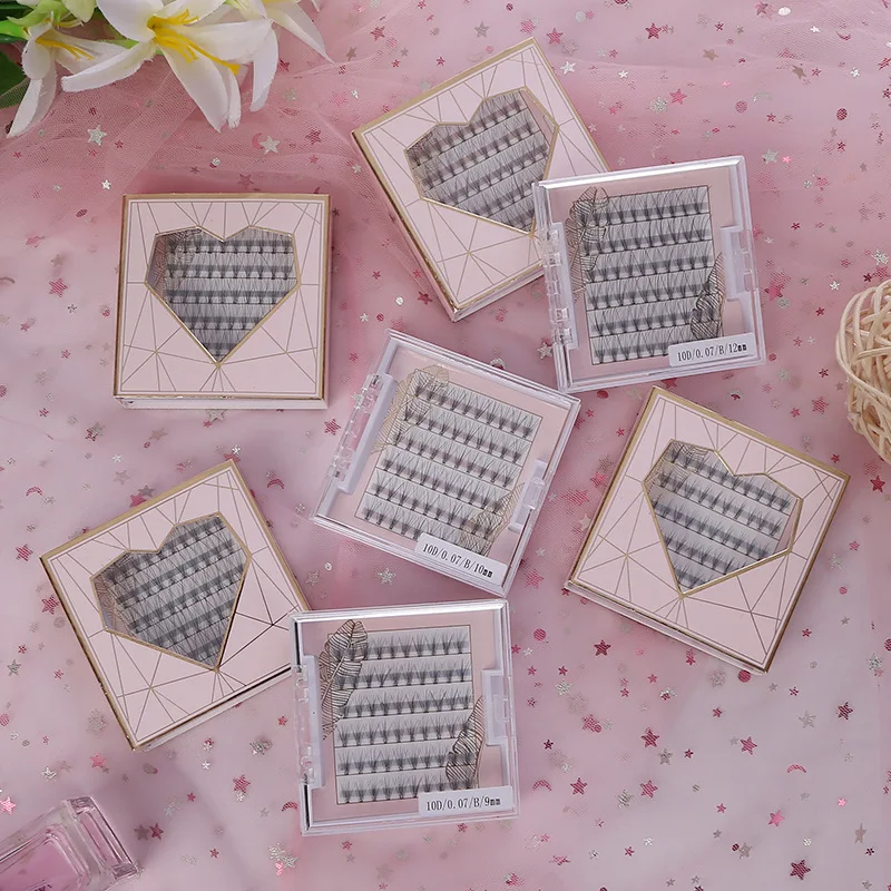 

Grafted eyelash dispensing 3 roots 5.1 roots 10 roots single cluster implantation false eyelashes