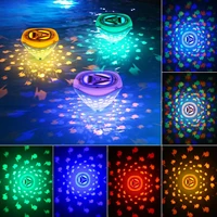 rgb floating led pool light waterproof float pool lamp fish pattern projection lamp for pool fountain hot tub spa disco light