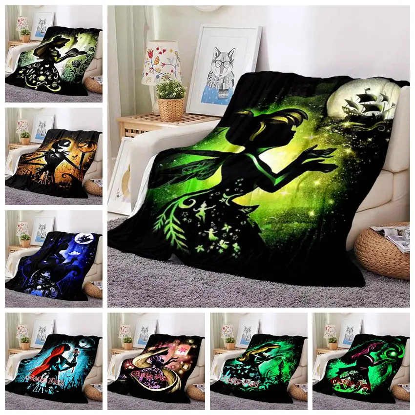 

Princess Skull Halloween horror Blanket Ultra Lightweight Soft Plush Flannel Throws Blanket for Sofa Bed Couch best Office Gifts