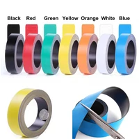 1 meter flexible soft magnetic stripe 25x1mm color rubber magnetic strip sheet labels stickers writable fridge crafts diy magnet