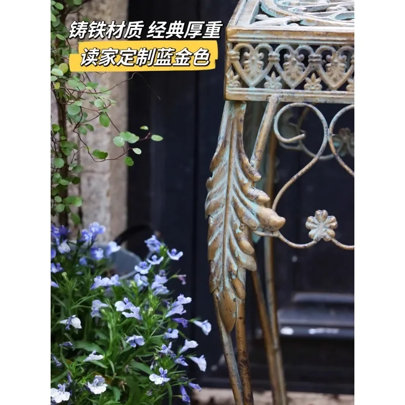 Вертикальная подставка для цветов вертикальная в стиле ретро Чугунный Стол