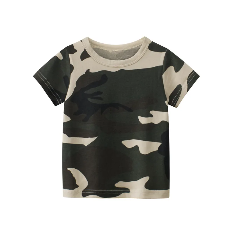 Boy Summer Short Sleeve T-Shirts Casual Cartoon Tee Shirt Toddler CrewNeck Top Kids Wear Children Fashion Clothing