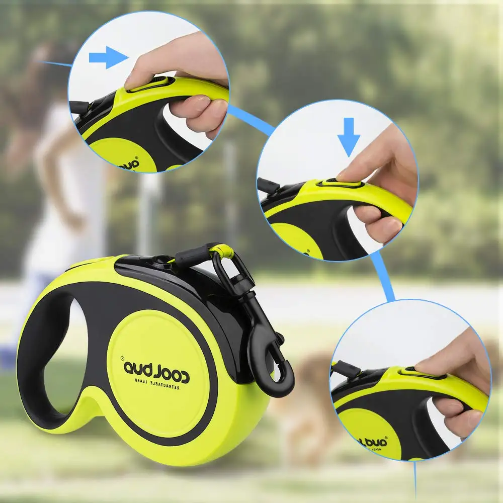 Цена Нейлоновая прочная автоматическая выдвижная поводок для собак, светоотражающая рулетка для прогулок с щенками, 5 м, 50 кг, 16 футов