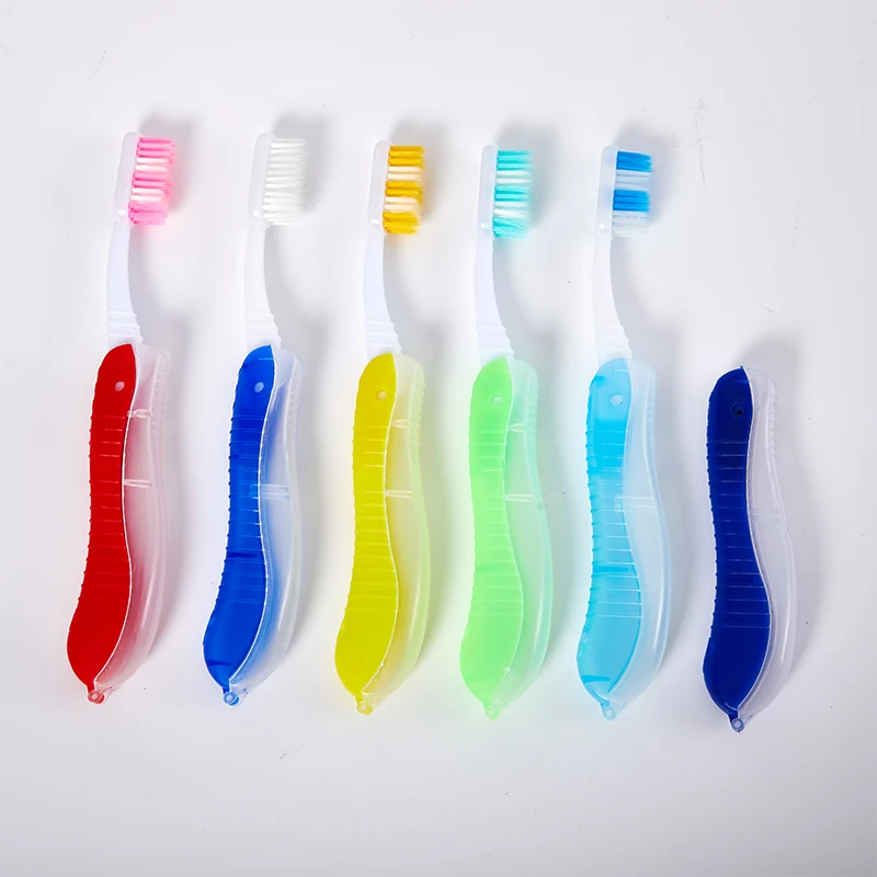 Folding Toothbrush Portable Disposable Travel Camping Toothbrush Tooth Oral Cleaning Tool Soft Toothbrush Personality Toothbrush