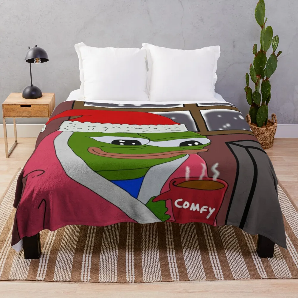 

Необычное удобное рождественское одеяло из микрофибры, двойное одеяло