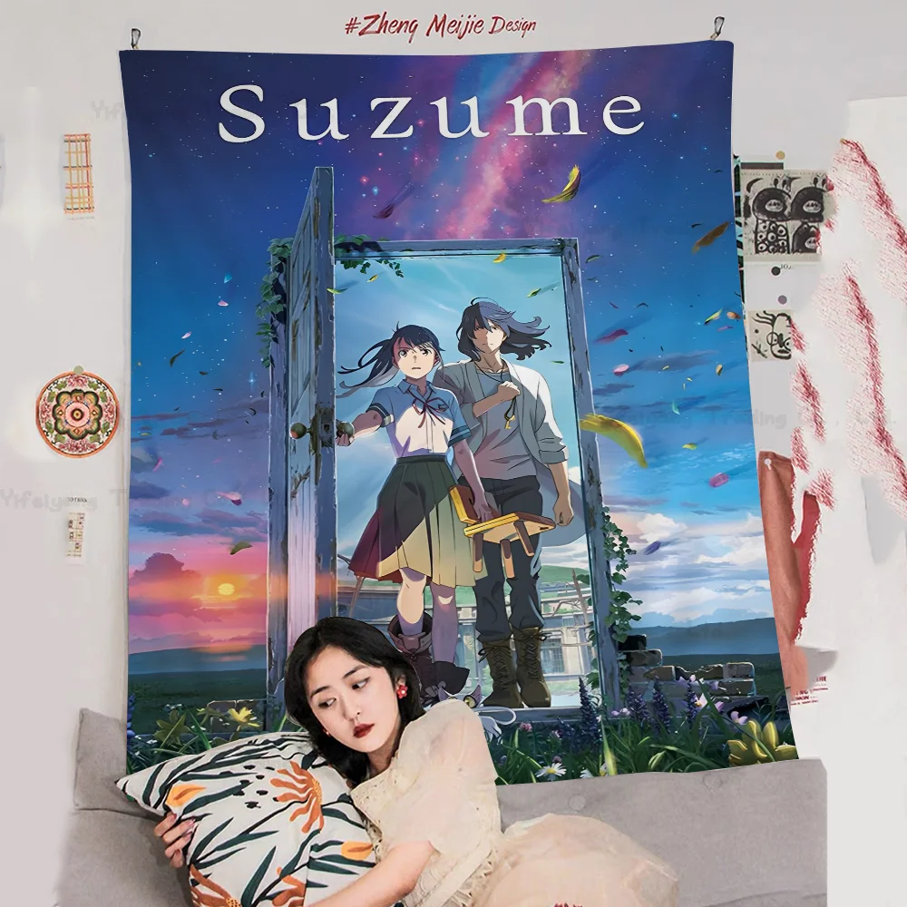 Suzume No To Jimari большой настенный гобелен с принтом дешевый в стиле хиппи богемный