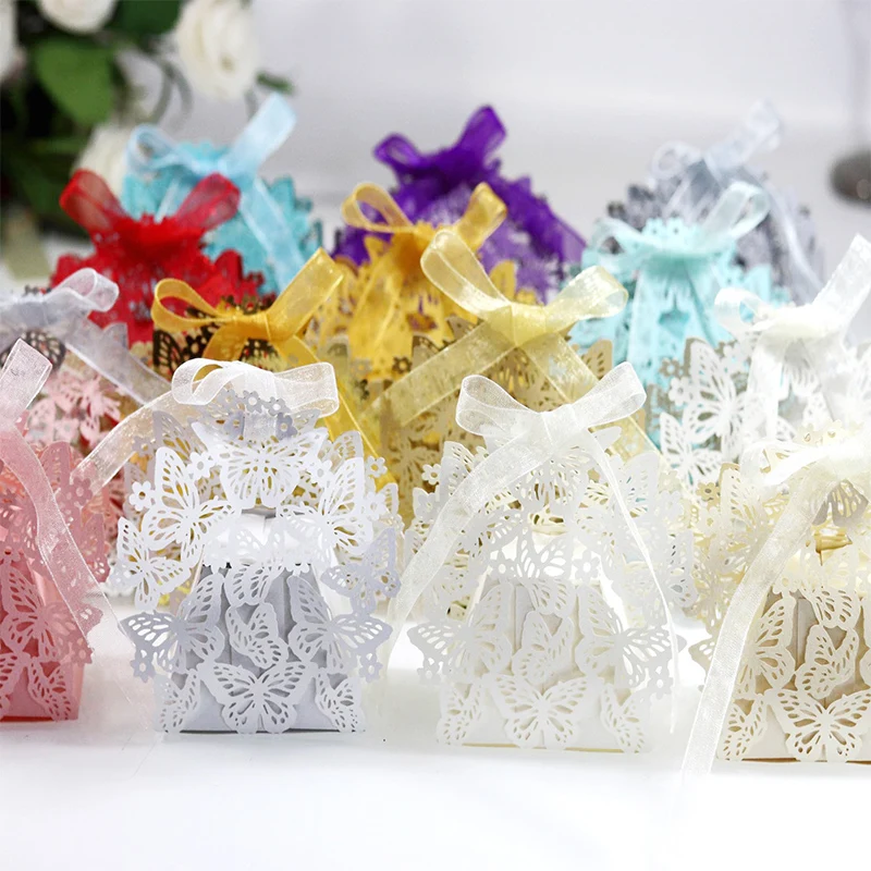 

Hollow-Out Laser Cut Anniversary Proposal Baby Full Moon Christmas Valentine's Party Gift Wrapping Candy Carton Box Supplies