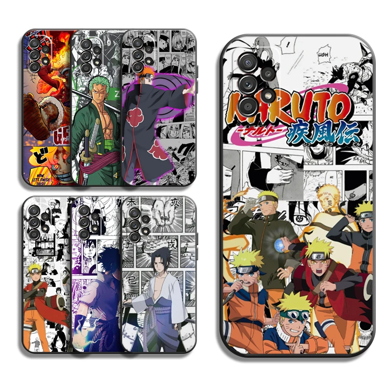 

Naruto One Piece Anime Phone Cases For Samsung Galaxy A31 A32 A51 A71 A52 A72 4G 5G A11 A21S A20 A22 4G Soft TPU Funda