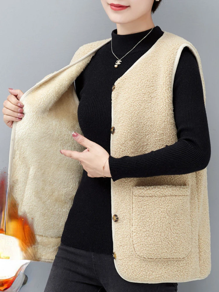 Женский высококачественный жилет из искусственного меха женский меховой зимний