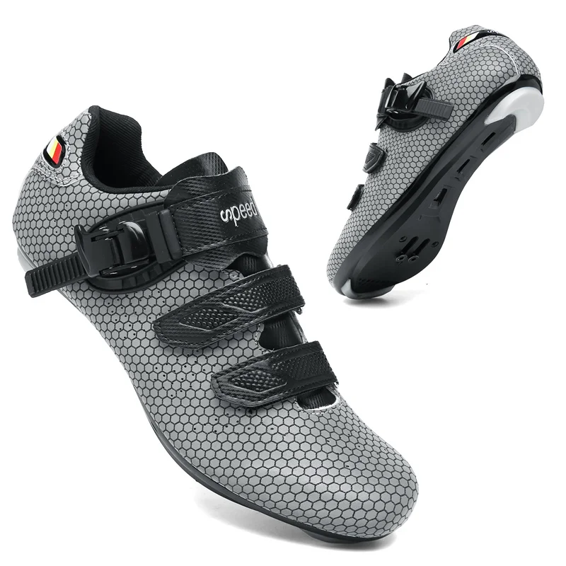 

New Arrival Cycling Shoes Men's Fluorescent Self-locking Road Bike Sports Shoes Non-slip Mountain Shoes SPD Racing Shoes 2022