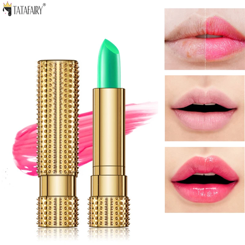 

1 Pcs Lip Balm Temperature Color Change Nutritious Natural Aloe Vera Moisture Lipstick Safe Ingredients Care Makeup Lips