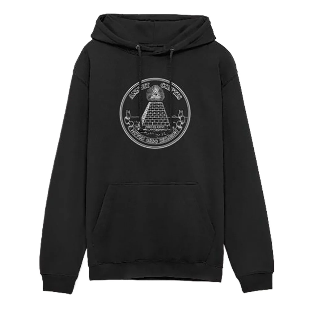 Иллюминаты всевидящий глаз пирамида символ доллара пуловер с капюшоном новая