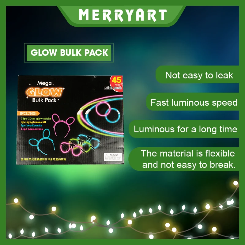 

Merryart Glow Pendants with Safety Strings for Party Pack