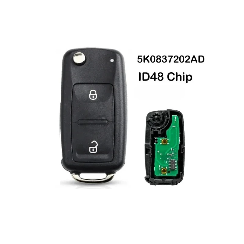 

ID48Chip 5K0837202AD/202Q 434/315 МГц автомобильный дистанционный ключ для VW Golf Tiguan Amarok Polo Passat CC SEAT Skoda Mk6 Octavia Jetta Beetle
