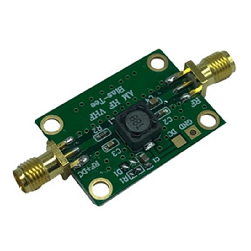 

RF DC Clocker Coaxial Feed Bias Tee 25K-100Mhz Low Insertion Loss HF AM RF Biaser