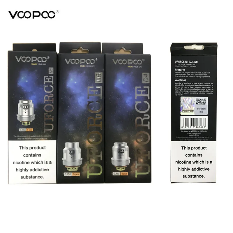 

Original VOOPOO Uforce N1 U6 D4 Coil For Uforce Tank Voopoo Drag 2 Drag mini