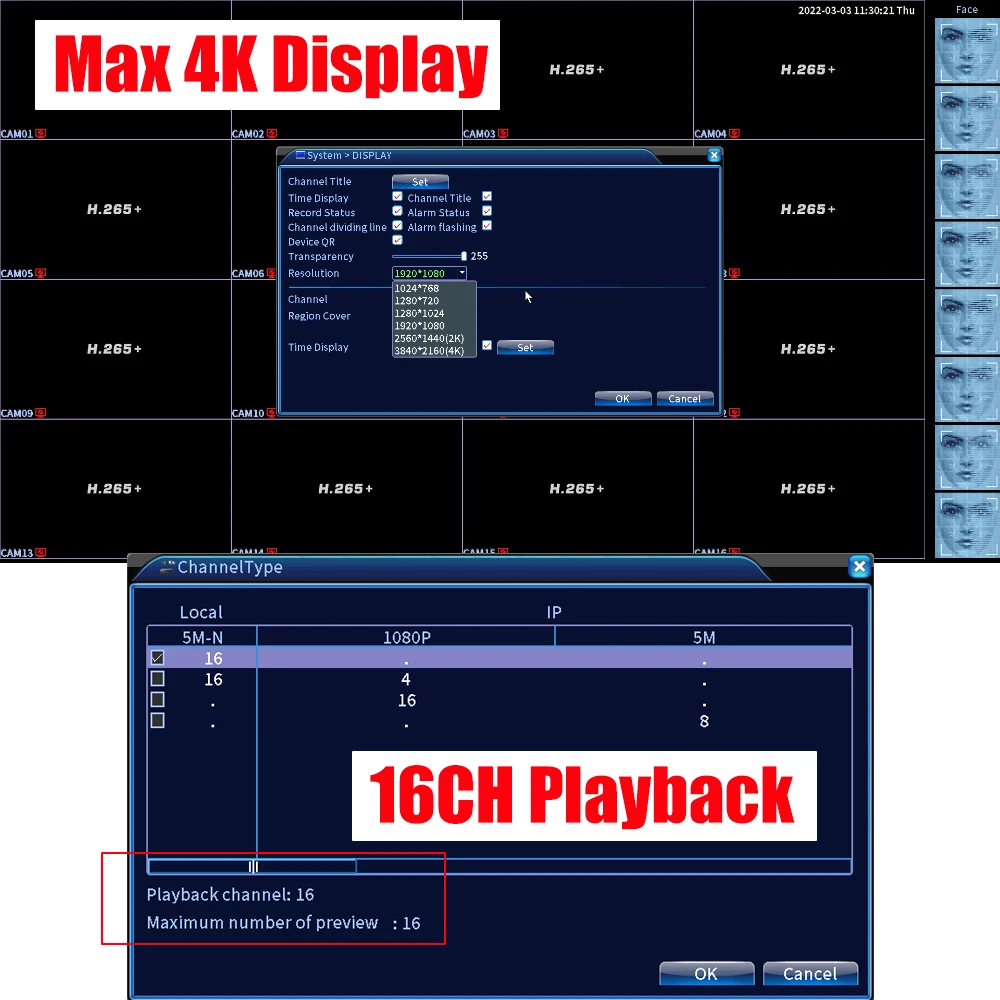 CCTV XM DVR 16 каналов 5Mp-N 6 в 1 видеорегистратор 16Ch Bnc плата ip-камера Ahd Xmeye Hdd Hd 4K сетевая