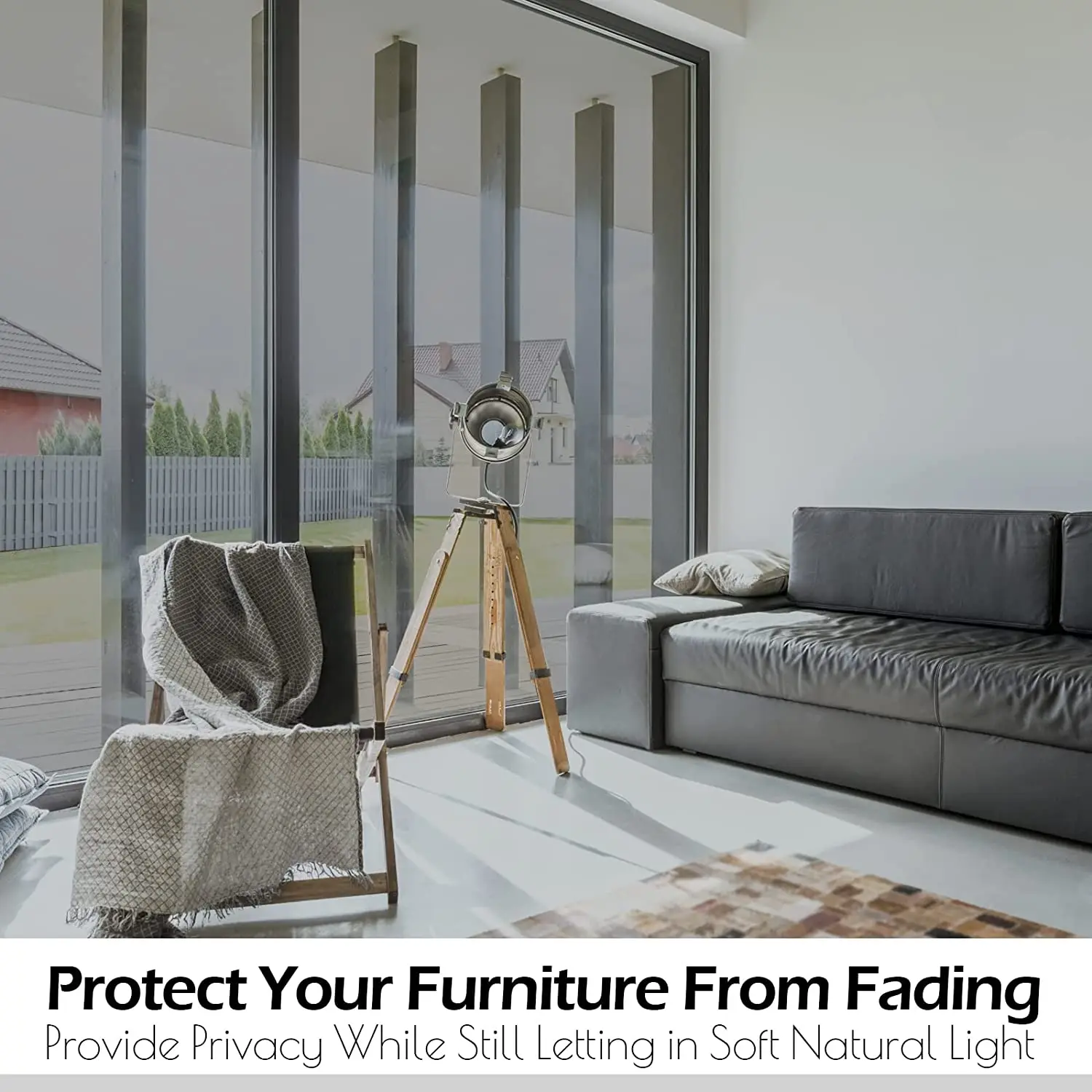 Односторонняя зеркальная оконная пленка самоклеящаяся витражная для защиты от