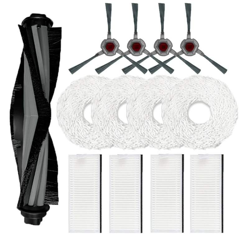 

Main Brush Side Brush Filter And Mop Cloth Replacement Parts For Ecovacs Deebot N9+ Yeedi K10 Robotic Vacuum Cleaner