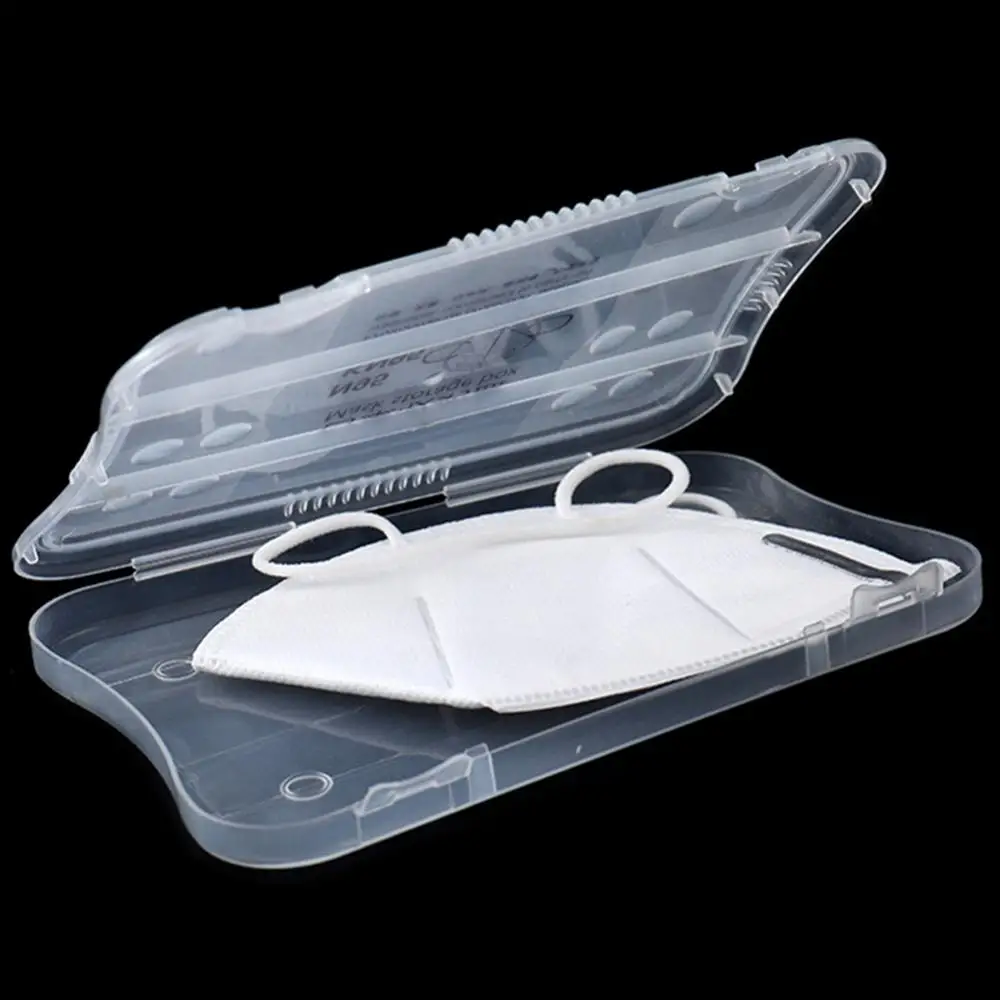 Пылезащитная пластиковая портативная коробка для маски рта KN95 N95 одноразовая